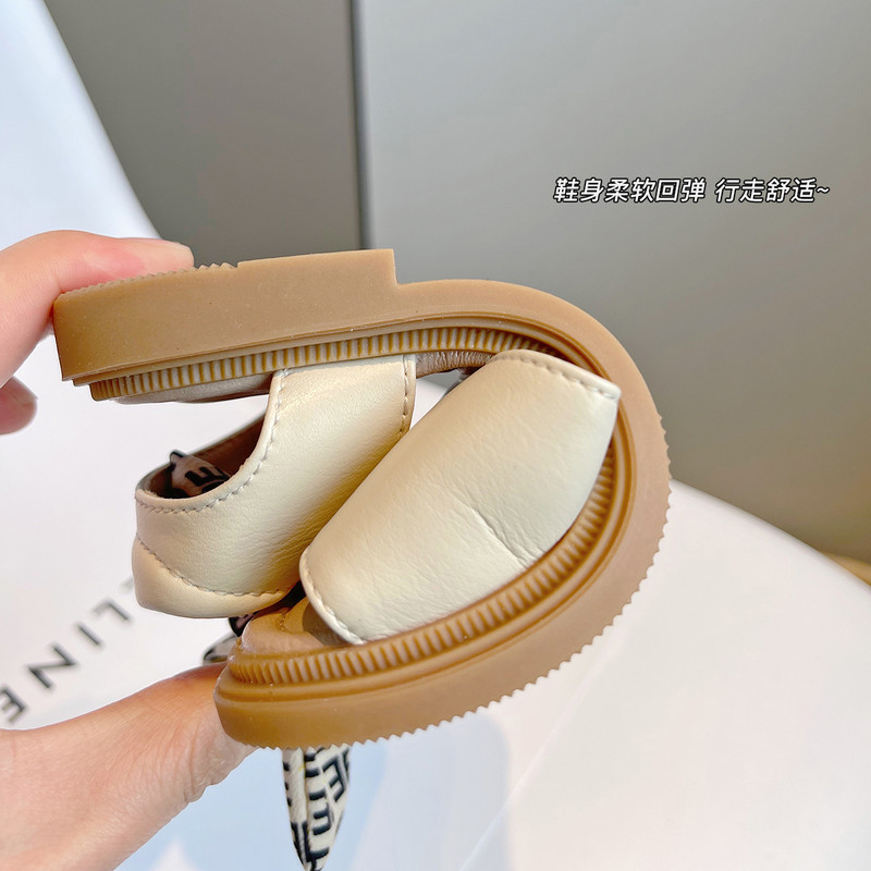 Unishuni väikelaste tüdrukute sandaalid beebiprintsess avatud varvastega suvekingad lastele kikilipsuga rannasandaalid, libisemiskindlad pehme tallaga pliidid