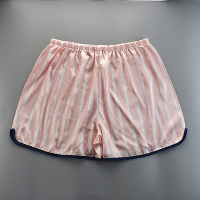 Elastīga jostasvieta, īsa sieviešu atpūtas telpa, satīna zīda šorti, nakts miega mājas apakšā, pidžama ar lielu izmēru 4xl Liela izmēra seksīgas vasaras bikses