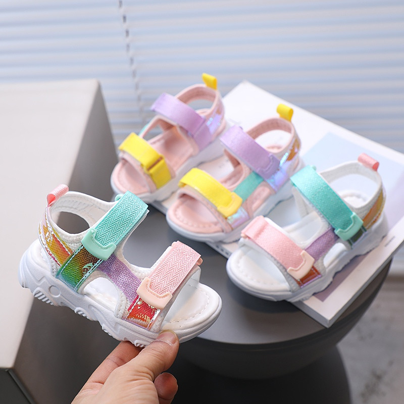 Baywell Fete Sandale Vară Copii Pantofi Moda Ușoare Moale Flats Copii Mici Bebeluși Băieți Sandale Sugari Casual Plajă Copii Pantofi