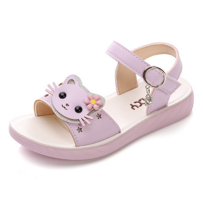 Lapsed Sandaalid Kingad Tüdrukud Gladiaator Hook & Loop Multifilm Suvine hingav printsess Lastepidu Mood Ranna korter väikelaps Beebi