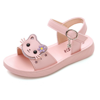 Lapsed Sandaalid Kingad Tüdrukud Gladiaator Hook & Loop Multifilm Suvine hingav printsess Lastepidu Mood Ranna korter väikelaps Beebi