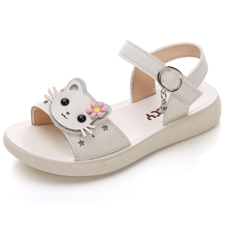 Lapsed Sandaalid Kingad Tüdrukud Gladiaator Hook & Loop Multifilm Suvine hingav printsess Lastepidu Mood Ranna korter väikelaps Beebi