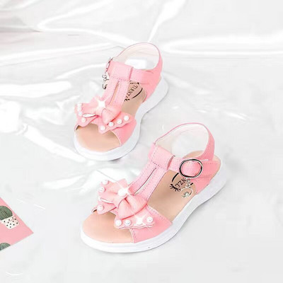 Ljetne dječje sandale Cipele Djevojčice Leptir mašna Kristalni zec Princeza Dječja zabava Moda Plaža Hook & Loop Ravna mala beba