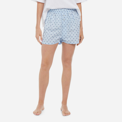 Ženske kratke hlače na dugmad sprijeda, ležerne, s elastičnim strukom, kariranim/prugastim printom, salonske donje hlače za spavanje, korejska kućna odjeća, pidžame, spavaćica