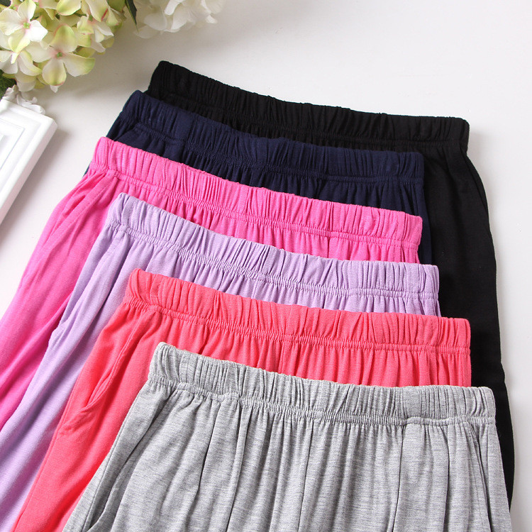 Suures suuruses pidžaamad, uued suvised naiste lühikesed püksid magamisriided, ühevärvilised, moodsad magamisriided koduriided lahtised elastsed vöökohad puhkeriided