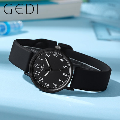 Női órák szilikon óraszíj 3ATM vízálló, világító kézi divatos kvarc karóra nőknek és lányoknak