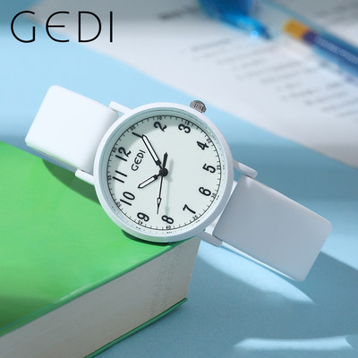 Női órák szilikon óraszíj 3ATM vízálló, világító kézi divatos kvarc karóra nőknek és lányoknak