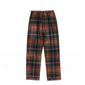 Kockás dizájn Őszi téli hálónadrág női pamut flanel hosszú nadrághoz otthoni nappali ruházat pizsama nadrág pizsama nő