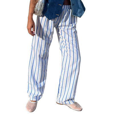 Kockás pizsama nadrág Női alvó hálóruha koreai stílusú nyári alsó Rugalmas derék szoba Társalgó Alvóruha Új otthoni ruha