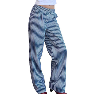 Kockás pizsama nadrág Női alvó hálóruha koreai stílusú nyári alsó Rugalmas derék szoba Társalgó Alvóruha Új otthoni ruha