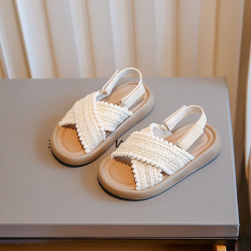 Sandales Meitenēm Ikdienas Bērni Meitenei Mīkstas zoles Meiteņu Čības Retro Pludmales Apavi Mamma Bērni Apavi Sieviešu Čības Sandalijas