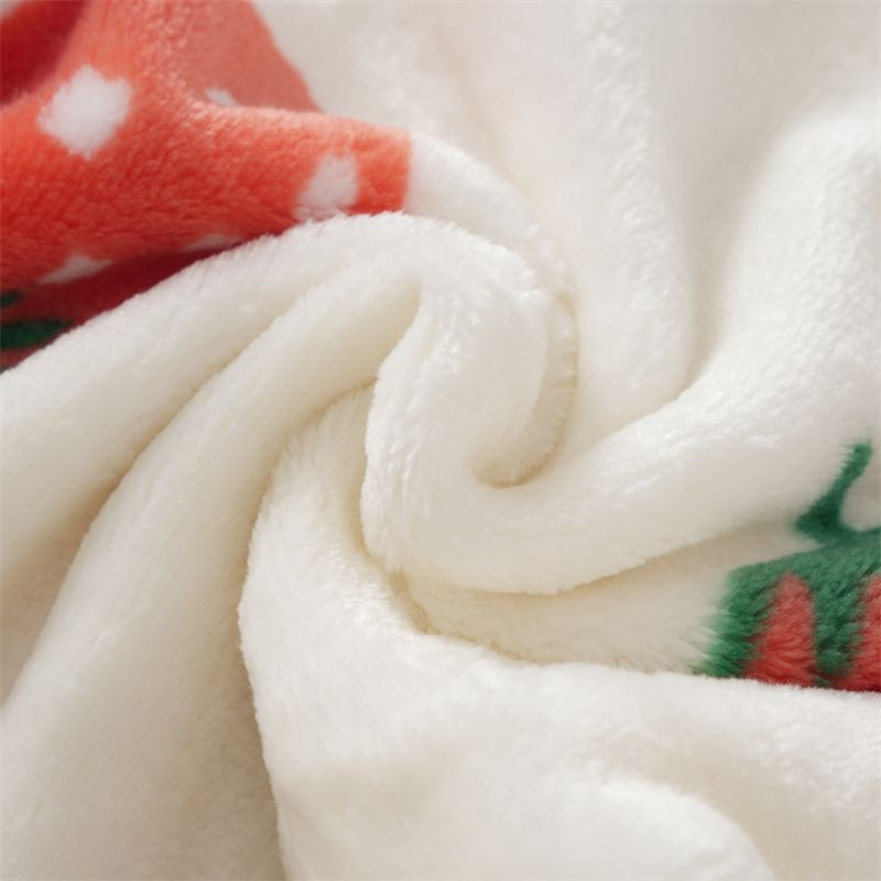 Uued Fruit Print Strawberry Sleeping Pants Winter Coral Velvet Plush Pidžaamapüksid Y2k Kawaii Harajuku Flanell Home Karusnahast magamisriided