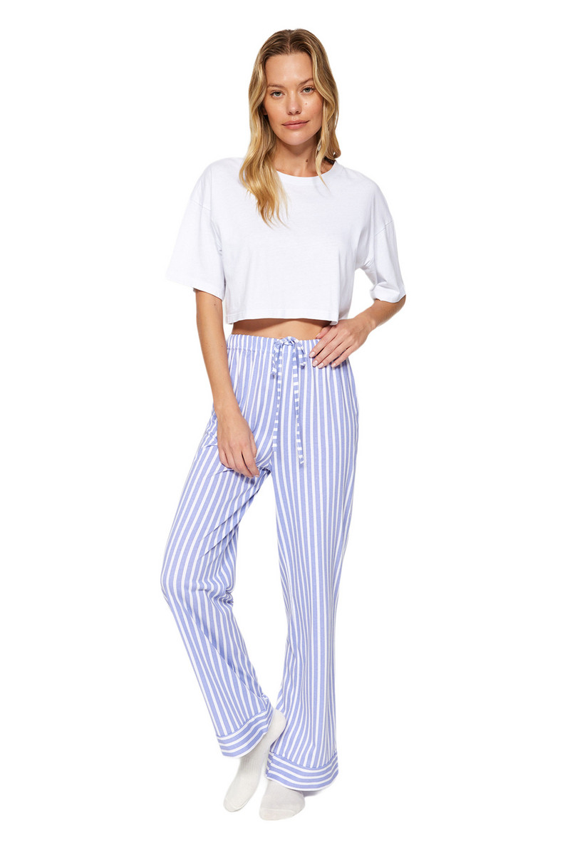 Trendyol ženski donji dio pidžame Gestreift s normalnim strukom