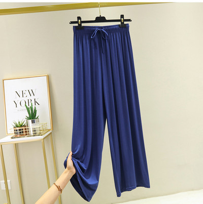 Platas BIKSES SIEVIETĒM 2023. gada vasarā Jaunas Solid Modal brīvas bikses, brīvas bikses Sieviešu harēma bikses ar augstu vidukli