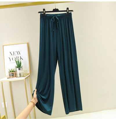 Platas BIKSES SIEVIETĒM 2023. gada vasarā Jaunas Solid Modal brīvas bikses, brīvas bikses Sieviešu harēma bikses ar augstu vidukli
