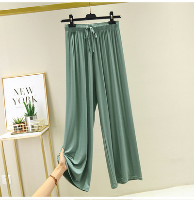 Platas BIKSES SIEVIETĒM 2023. gada vasarā Jaunas Solid Modal brīvas bikses, brīvas bikses Sieviešu harēma bikses ar augstu vidukli