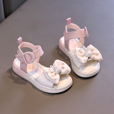 2024. aasta suvemood Uued seksikad mugavad vabaaja lameda põhjaga elegantsed vibusõlmega õõnsad tüdrukute kulumiskindlad libisemisvastased sandaalid