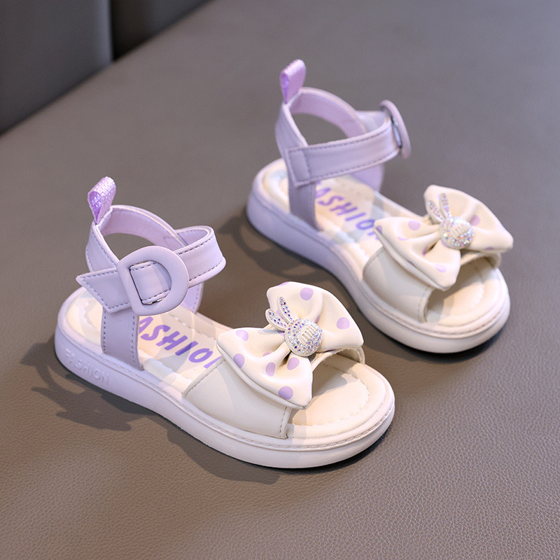 2024. aasta suvemood Uued seksikad mugavad vabaaja lameda põhjaga elegantsed vibusõlmega õõnsad tüdrukute kulumiskindlad libisemisvastased sandaalid