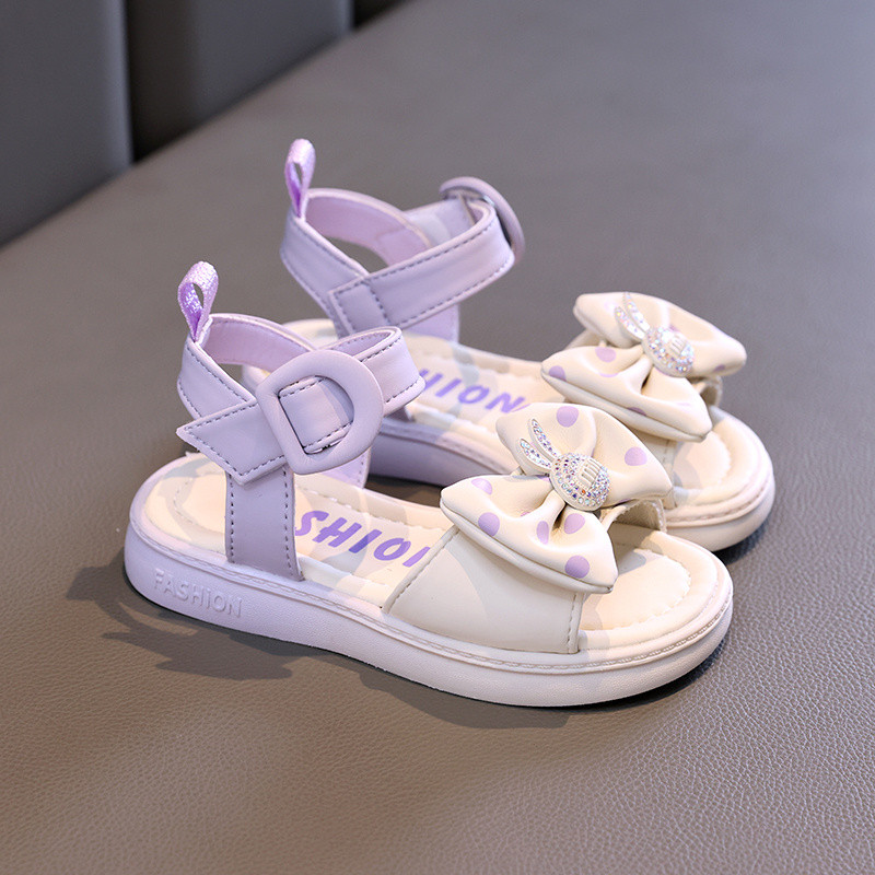 2024. aasta suvemood Uued seksikad mugavad vabaaja lameda põhjaga elegantsed vibusõlmega õõnsad tüdrukute kulumiskindlad libisemisvastased sandaalid