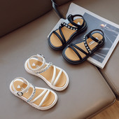 Moderne, udobne, ležerne, elegantne, ležerne i elegantne sandale s otvorenim prstima i kopčom otporne na habanje, ljetni novi stil 2024.