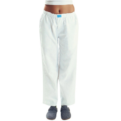 Naiste vabaaja aluspüksid lahtised vertikaalsed triibulised prindiga elastsed taskutega salongipüksid Kodus kannab magamisriideid