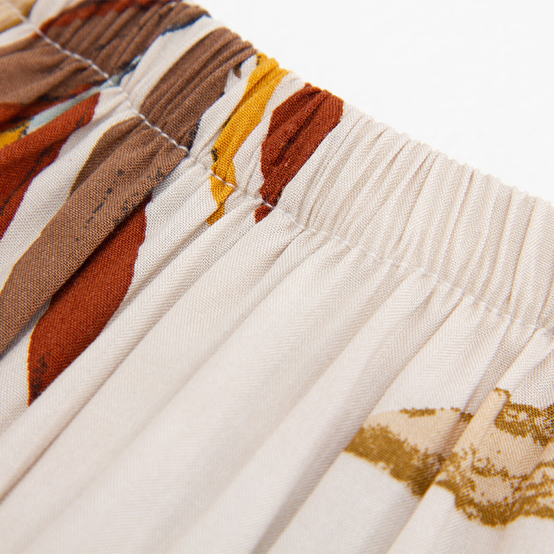 Naiste lühikesed püksid Viscose Plus S-3XL trükitud lahtised öökandjad naiste püksid pidžaamapüksid lühikesed püksid