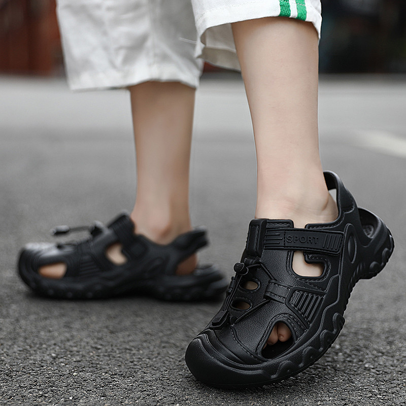 YISHEN Lányok Szandálok Gyerek Cipők Nyári terepszínű Zárt orrú Strandcipők Gyerekeknek EVA Rajzfilm Szandálok Infantiles Szandálok Fiúk