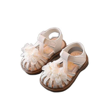 Νέα καλοκαιρινά παιδικά σανδάλια μόδας για κορίτσια Μικρά λουλούδια πριγκίπισσα σανδάλια Φοιτητικό Μαλακό μωρό πλακέ σανδάλια παπούτσια για περπάτημα H801