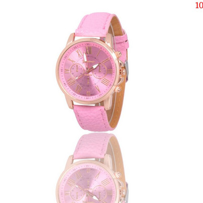 Divatos női kvarc óra narancssárga bőrszíjas luxus digitális római mérleg ötvözött számlapos órák női ajándék páros órák H07