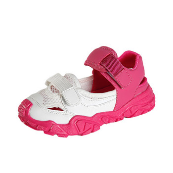 Детски спортни сандали за момичета Мрежести дишащи маратонки за момчета Ежедневни плажни обувки Модни издълбани неплъзгащи се плоски тенис Feminino