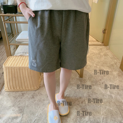 Vasaras jaunas kokvilnas rūtainas pidžamas bikses sievietēm Mājas iekārtojuma šorti Kokvilnas pidžamas guļamvietas apakšpuse Liela izmēra M-5XL