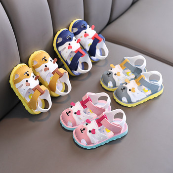 босоножки Baby Shoe Kid Sandals 2023 Summer New Baby First Walkers Anti Slip Boy Girl Sandals Дишащи ежедневни обувки Kid Shoes