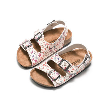 Детски нов стил Коркова подметка Противоплъзгащи се Ежедневни детски обувки Размер Детски чехли Момичета Момчета Сандали Ново лято 2021 г.