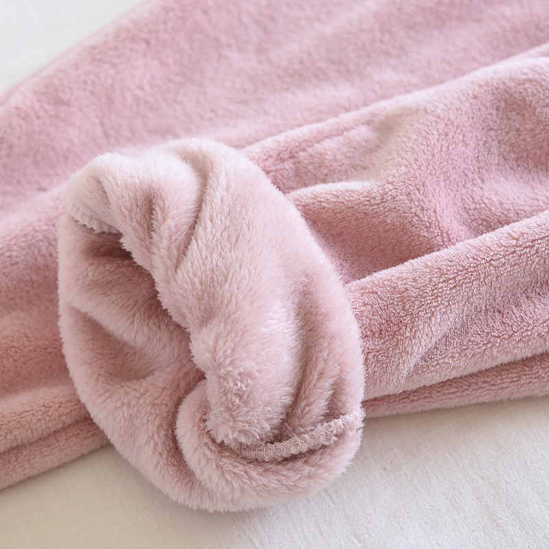 Őszi és téli flanel pár otthoni ruhák meleg otthoni ruházat női vastag pizsama nadrág nagy méretű férfi alvó alsó nappali nadrág