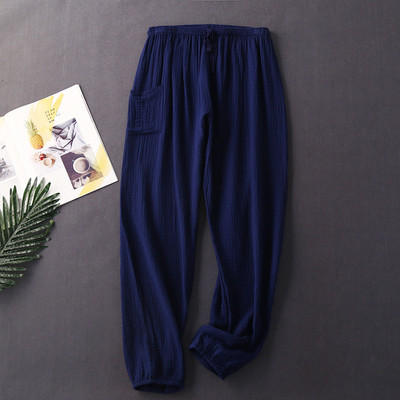 Cotton Crepe 100% jaunas pidžamas bikses sievietēm ikdienas pavasara rudens mājas valkāšanas bikses liela izmēra nakts sieviešu pidžamas bikses