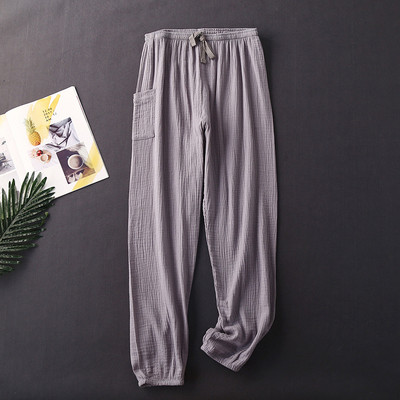 Cotton Crepe 100% jaunas pidžamas bikses sievietēm ikdienas pavasara rudens mājas valkāšanas bikses liela izmēra nakts sieviešu pidžamas bikses