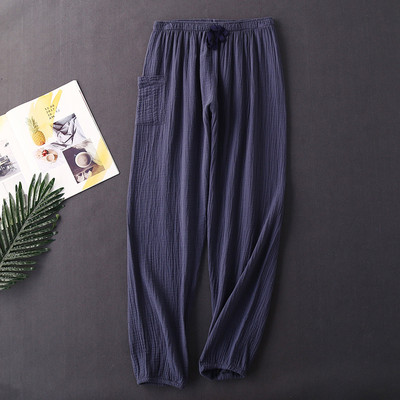 Cotton Crepe 100% jaunas pidžamas bikses sievietēm ikdienas pavasara rudens mājas valkāšanas bikses liela izmēra nakts sieviešu pidžamas bikses