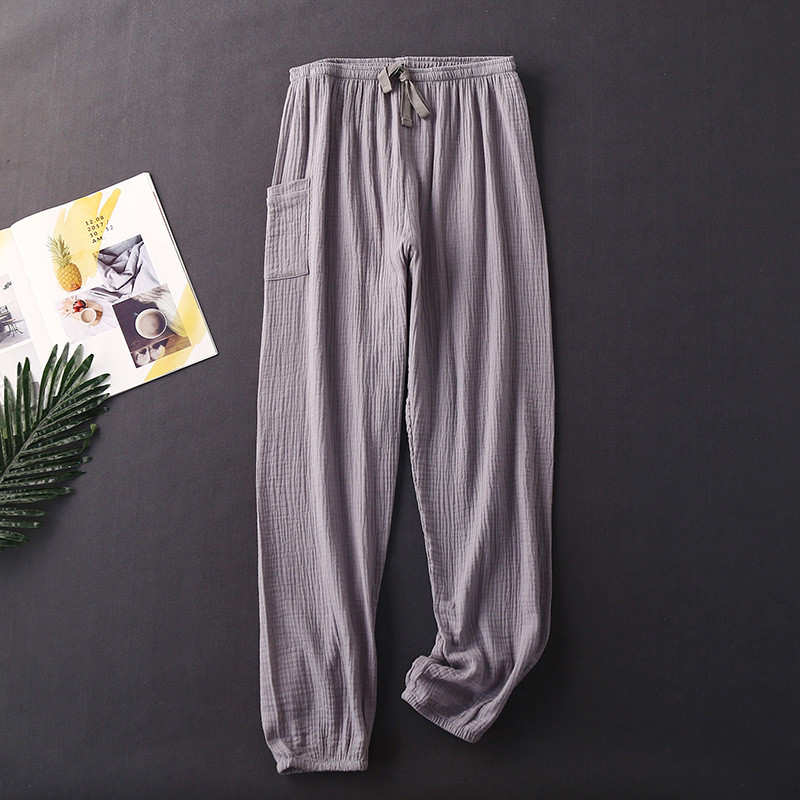 Cotton Crepe 100% jaunas pidžamas bikses sievietēm ikdienas pavasara rudens mājas valkāšanas bikses liela izmēra nakts sieviešu pidžamas bikses