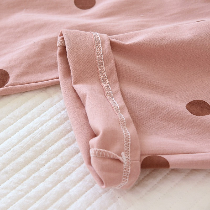 2024, 100% bumbac, pantaloni de vară pentru femei, pantaloni de dormit, pantaloni de pijama pentru femei, pantaloni cu imprimeu cu buline, îmbrăcăminte de dormit pentru acasă