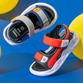 Zēnu sandales Jaunas 2023. gada vasaras bērnu sandales Modes bērnu apavi Neslīdoši, mīksta apakša, ikdienas pludmales peldēšanas apavi āra