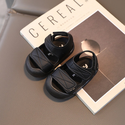 Bērnu sandales Vasaras jauni zēnu pludmales apavi uzgali, mīksta zole, pretslīdes meiteņu apavi mazuļiem