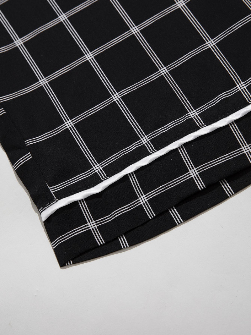 Pavasara sieviešu miega bikses, melns rūtains elastīgs aukliņš viduklis Naktsveļa bikses guļamveļa pilna garuma atpūtas telpa mājas audums