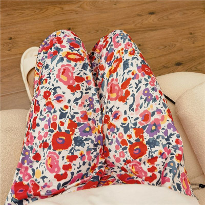 Sieviešu Leoparda apdrukas pidžamas bikses Kawaii Apģērbs Gultasveļa Vasaras Sleep Bottoms Atpūtas apģērbs Elastīgs viduklis Naktsveļa Bikses Jauns