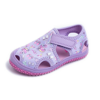 Детски обувки Летни нови дишащи издълбани обувки за момичета Плажни сандали Вътрешни Бебешки обувки за малко дете Мека подметка Неплъзгащи се ежедневни обувки 크록스