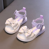 Gyerekcipő lány puha talpú alkalmi cipő Divatos hercegnős cipők új vízi gyémánt strandcipők masni formájú lányszandálok szandáliák