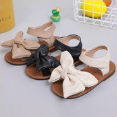 2024. gada jauni vasaras bērnu sandales, meitenes, jauka bantīte ar mīkstu zoli pludmales apavi Bērnu apavi