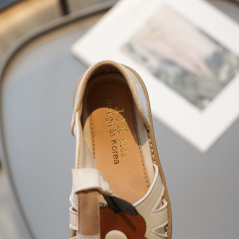 Modes Bērnu sandales Bēšs Pārvalks Purngals Mīksts Zēniem un Meitenēm Pludmales Apavi Vidējiem un Lieliem Bērnu Simt Bērnu Sandales