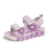 Jauna stila multfilmu princeses sandales meiteņu sandalēm 2024. gada vasaras meiteņu mīkstā zole, neslīdoši un gaiši pludmales apavi