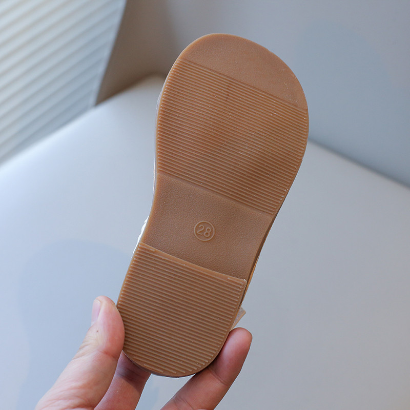 Baba gyerekszandál bézs nyitott orrú puha fiú lány lány baba szövött strandcipő barna könnyű gyerek babasandál baba lánynak