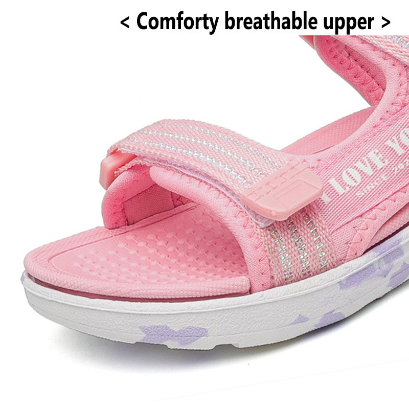 Vanmie 2024 vasaras pludmales sandales meitenēm ikdienišķas pludmales sandales bērniem, vieglas, neslīdošas, mīkstas, ērtas sandales ar atvērtiem purngaliem